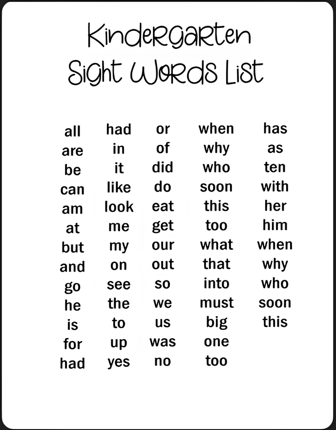 Module 5: Sight Words