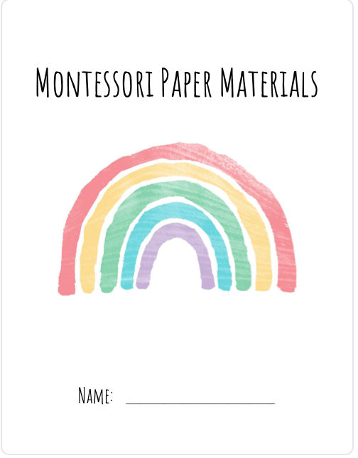 Module 10: Montessori Worksheets
